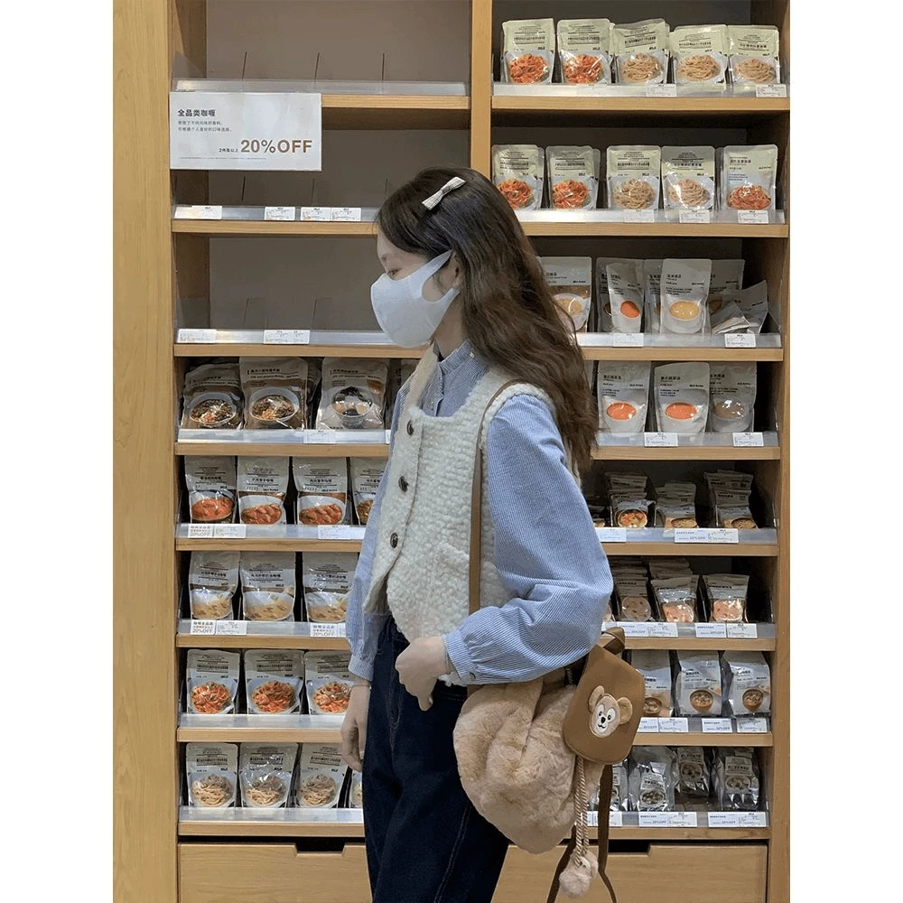 秋装搭配一整套大码胖mm显瘦盐系穿搭减龄时尚炸街叠穿三件套装女