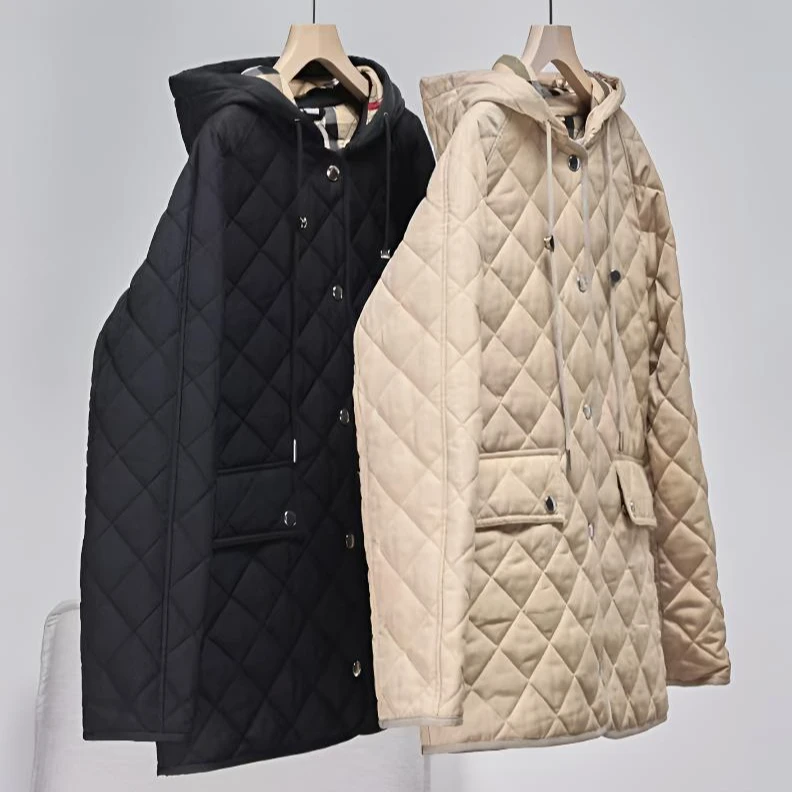 【清】【宝庆】菱形绗缝连帽外套40411108