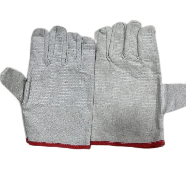 帆布手套（10付/包） 工作劳保防护手套