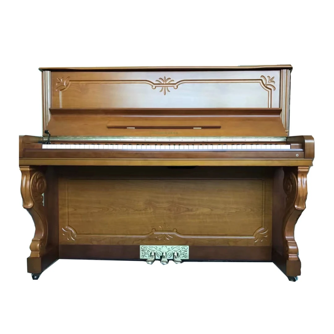 英昌钢琴U121练习琴实木中古立式胡桃木色严选耐用