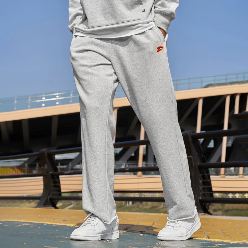 有志者UZIS跃焰美式潮流直筒卫裤男秋季休闲宽松篮球跑步运动长裤