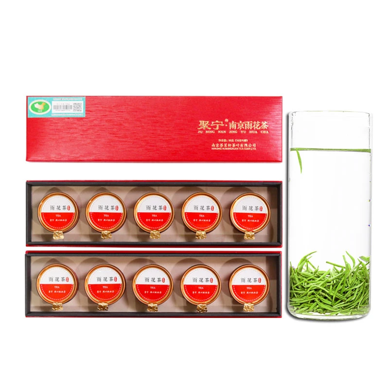 Juning/聚宁2025新茶10小罐南京雨花茶明前南京特产礼盒装100克