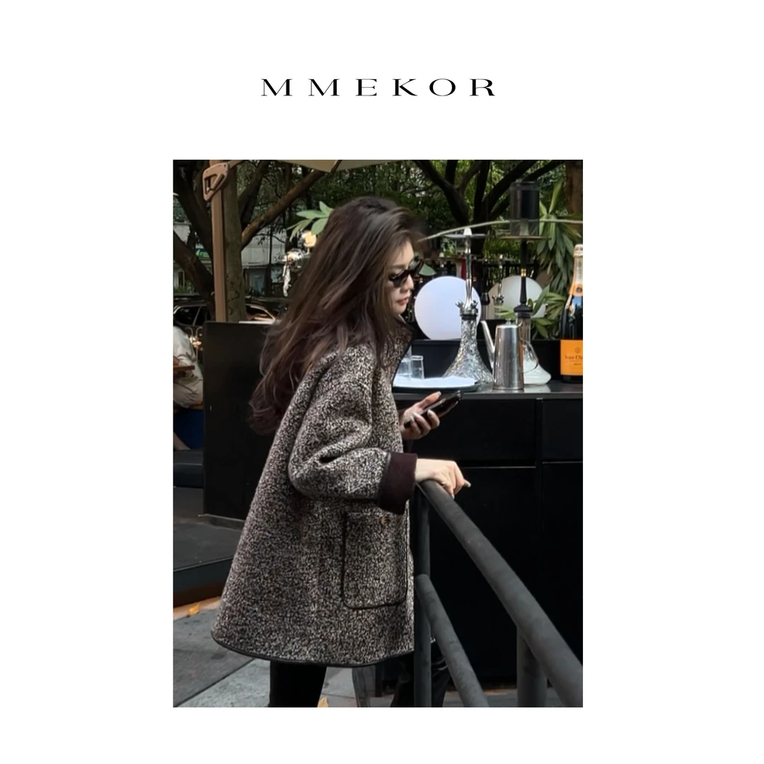 MMEKOR“冷雾西雅图”外套 2025新款静奢老钱风时髦上衣 88861
