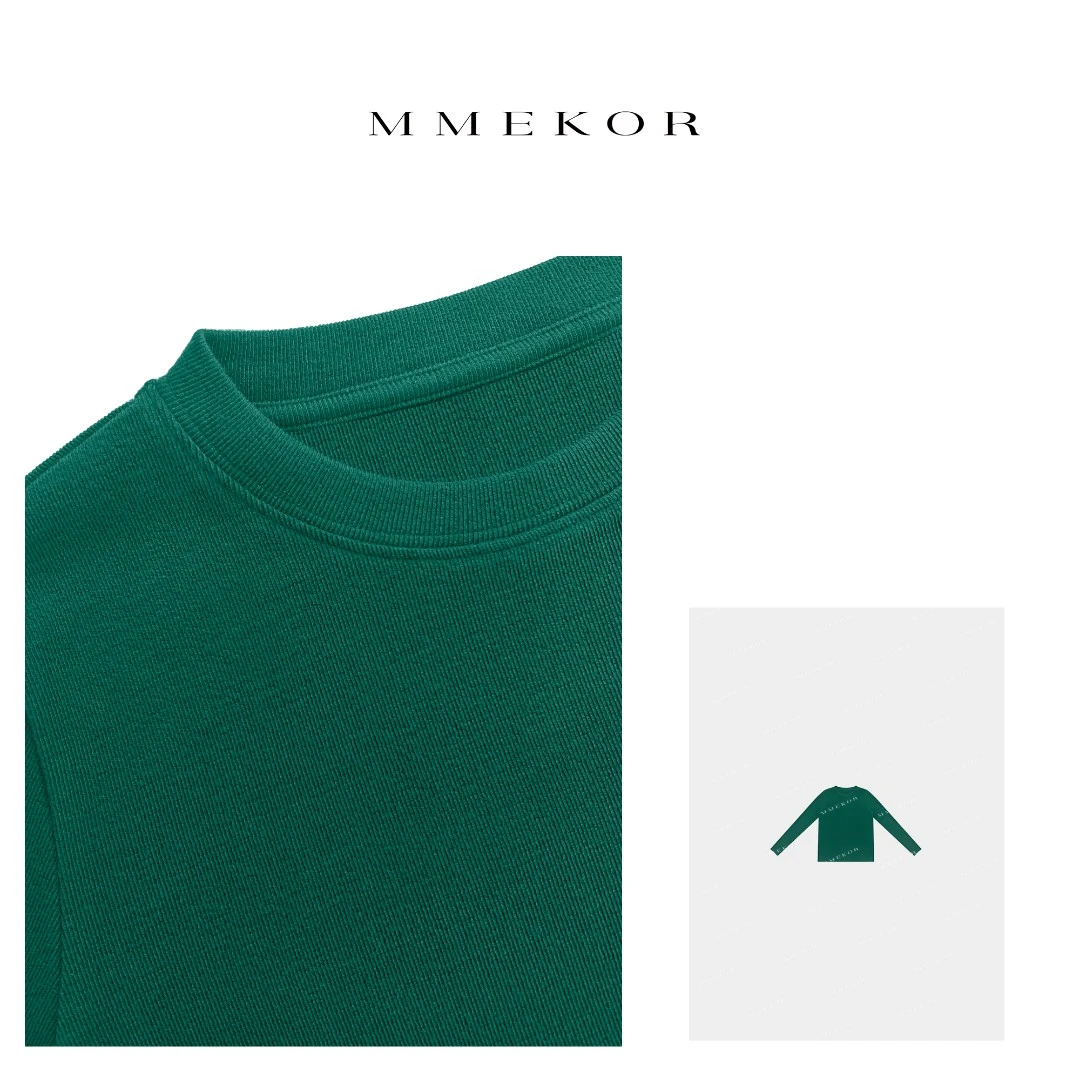 MMEKOR 热力感贴肤舒适打底衫 87085     韩系极简高舒慵懒风T恤