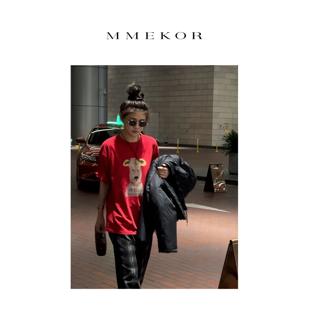 MMEKOR“童心漫游”T恤 2025新款活力常青藤宽松短袖 88807