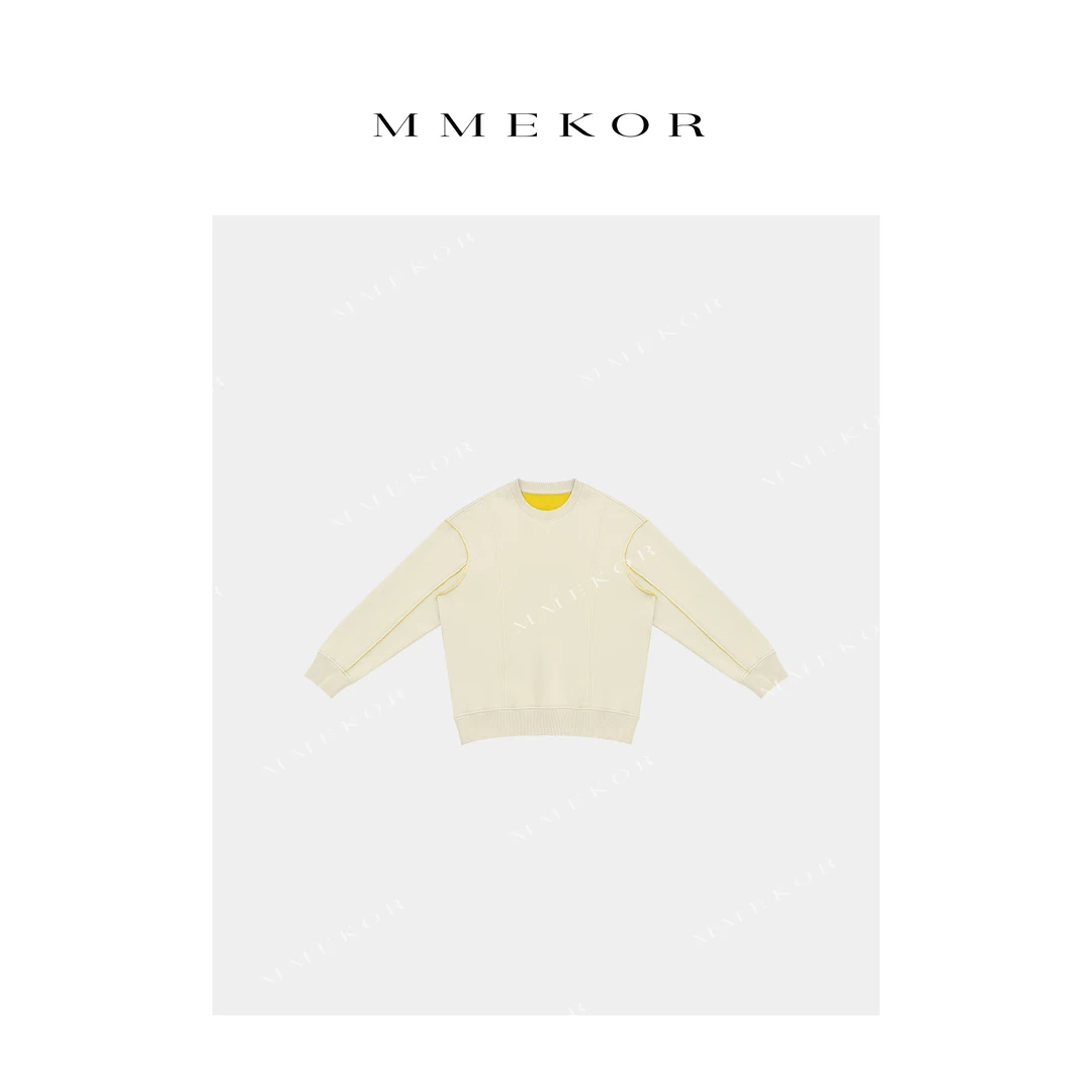 MMEKOR“奶黄包”卫衣 摩登街头时髦百搭上衣 88765