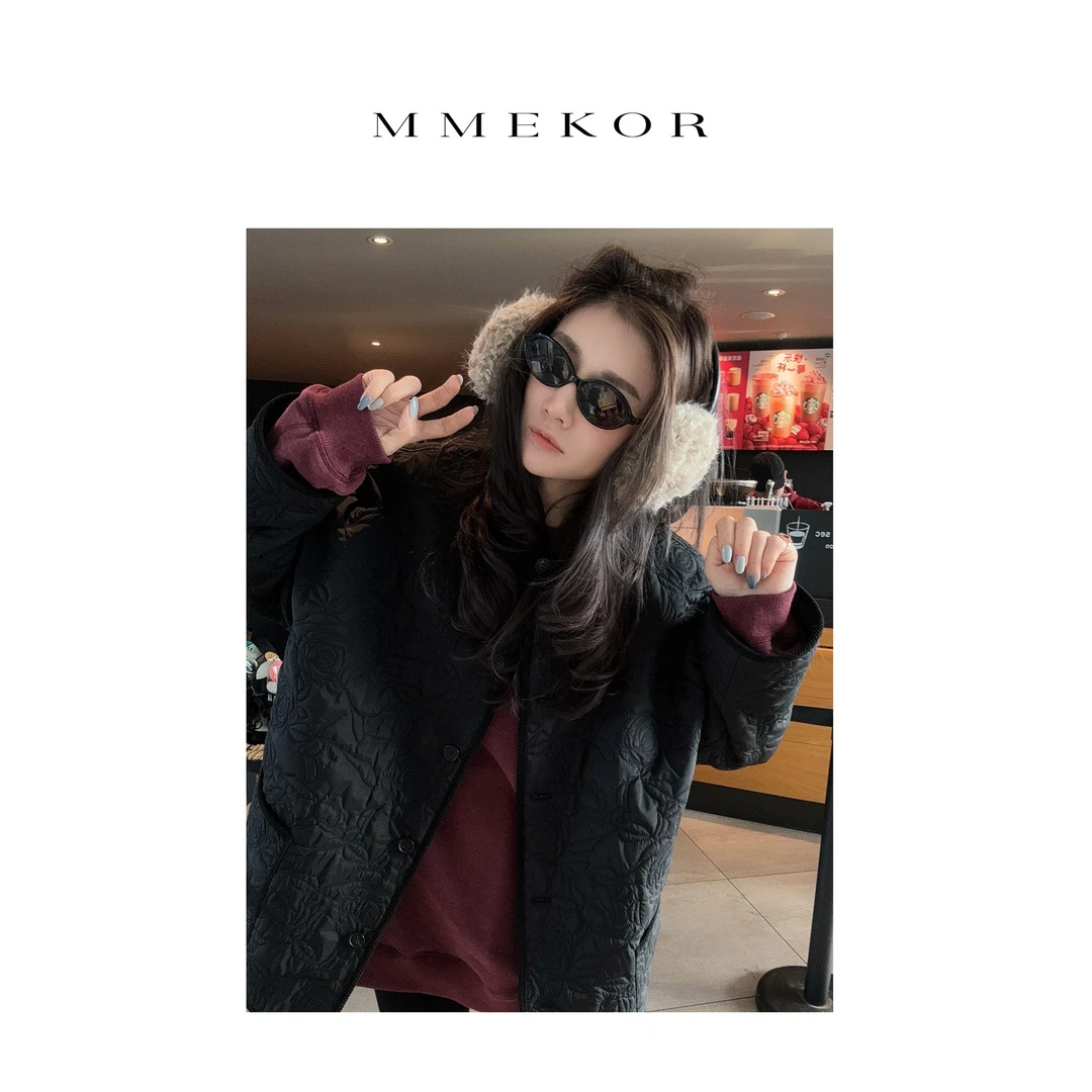 MMEKOR“科文特玫瑰”棉服 2025新款高智淡人风时尚外套 88799