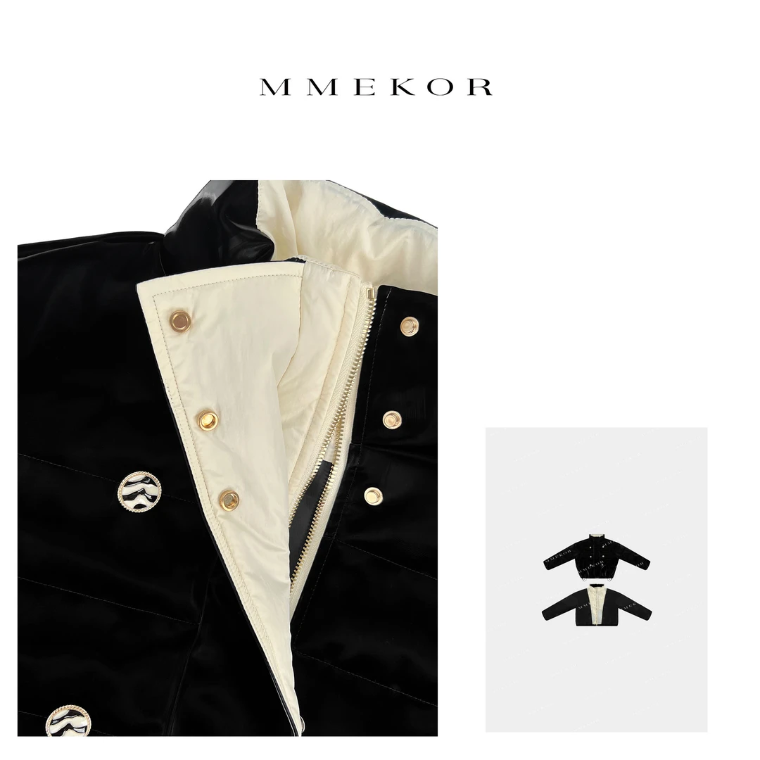 MMEKOR 双排扣装饰立领羽绒服 87230     轻暖感双排扣装饰羽绒服