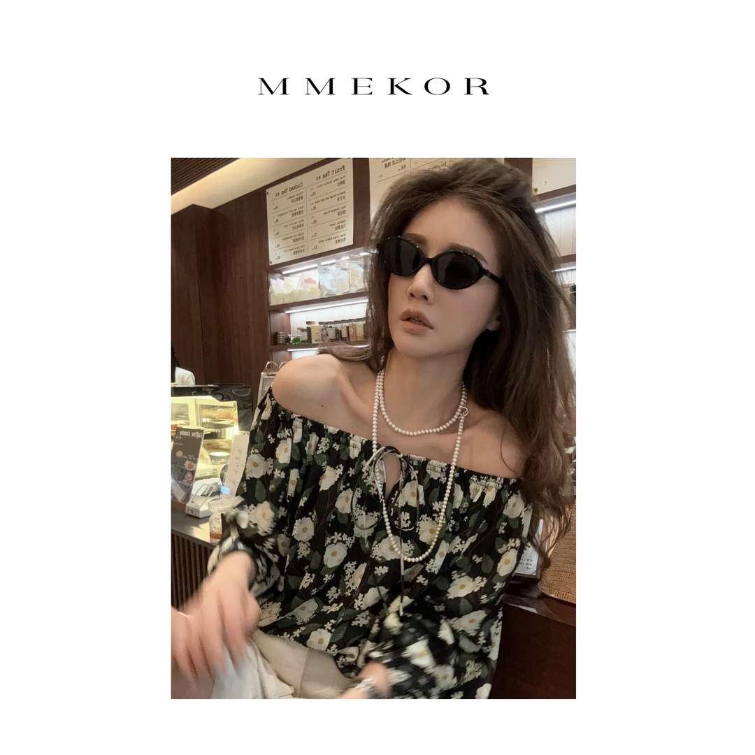 MMEKOR “绿叶扶苏” 衬衫 时髦书呆子上衣 87925