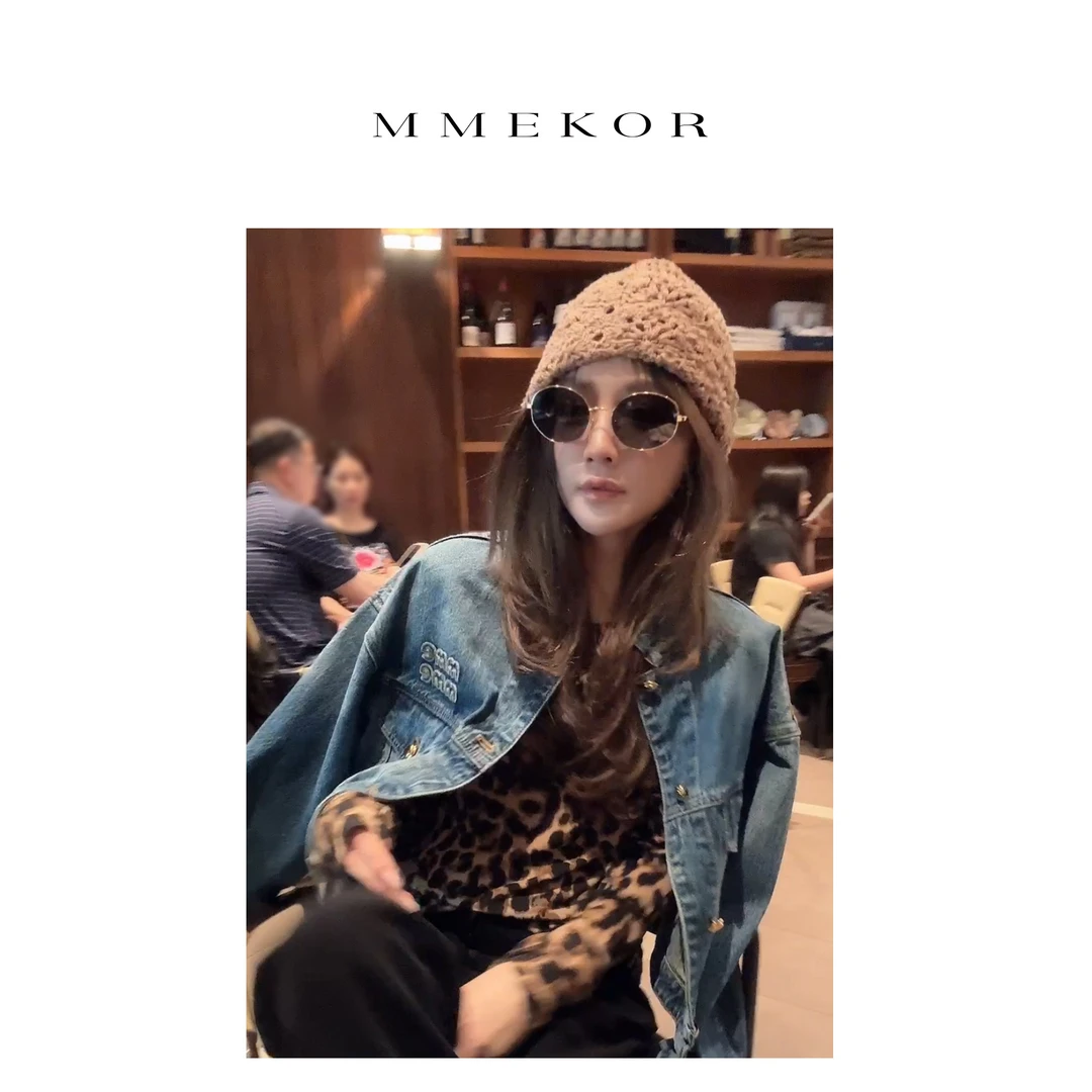 MMEKOR “黑金缪女士”外套 摩登街头牛仔上衣 88353