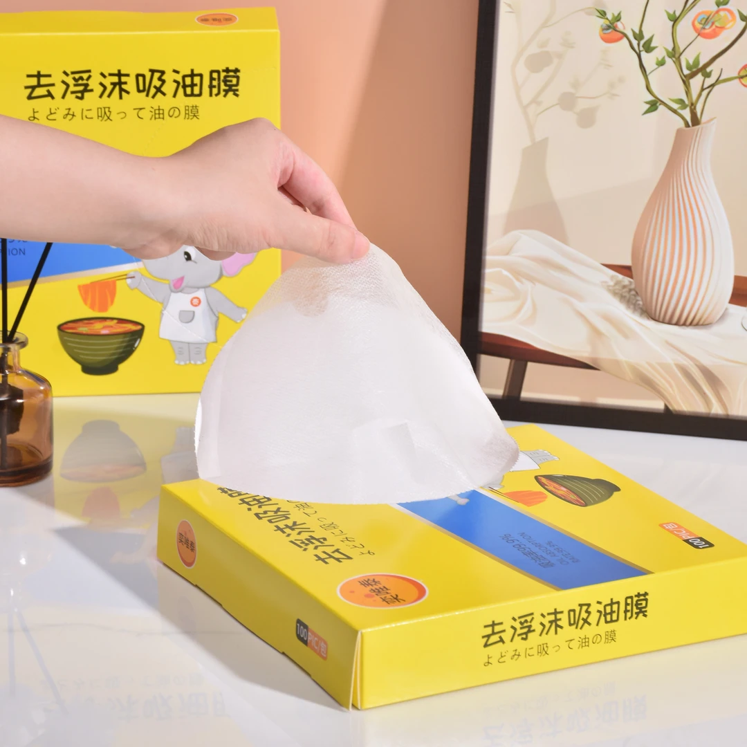 煲汤圆形汤用厨房家用煲汤去浮沫油纸食物专用火锅泡面吸去油膜