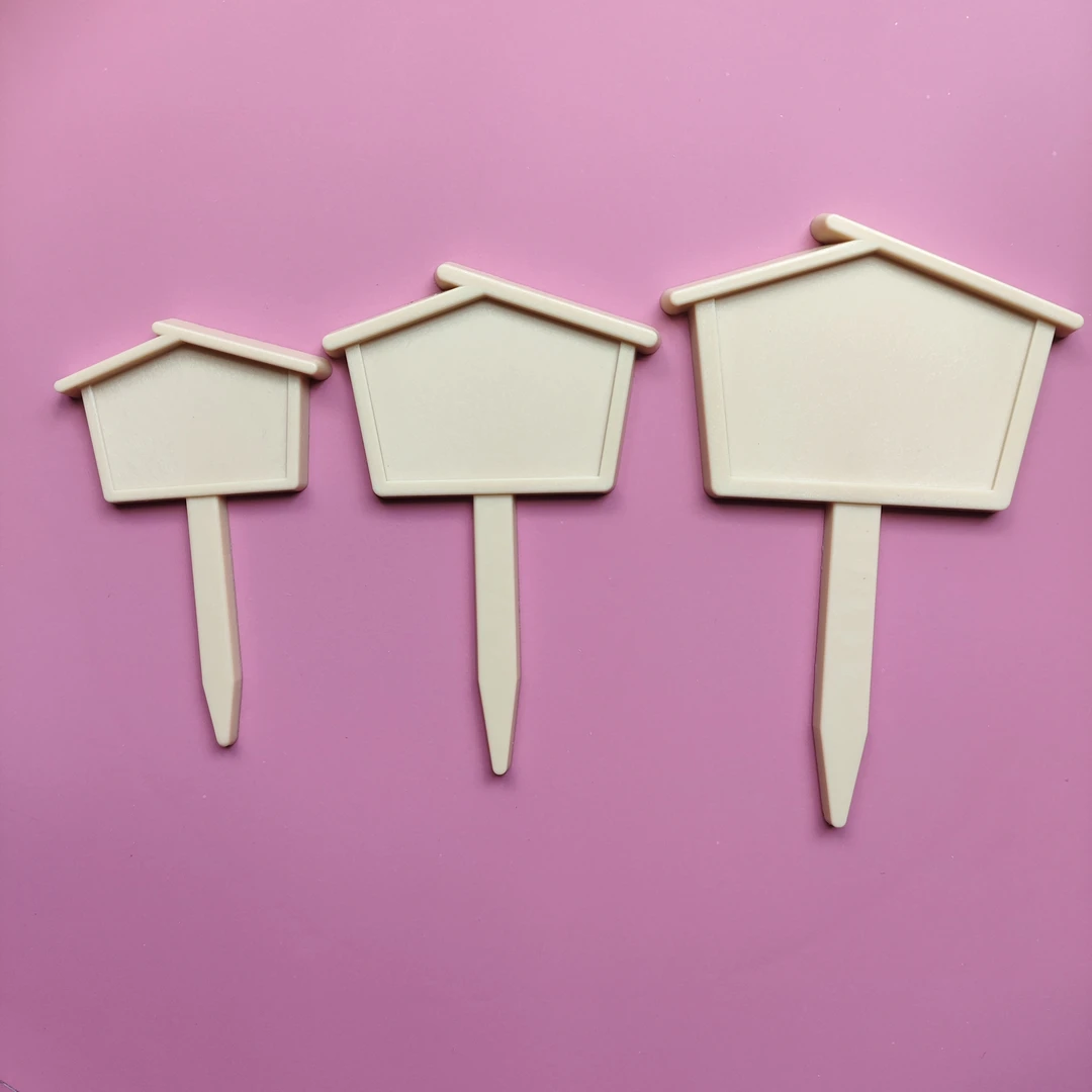 园艺标牌屋型标牌盆景标牌可手写皋月杜鹃标牌老鸦柿标牌