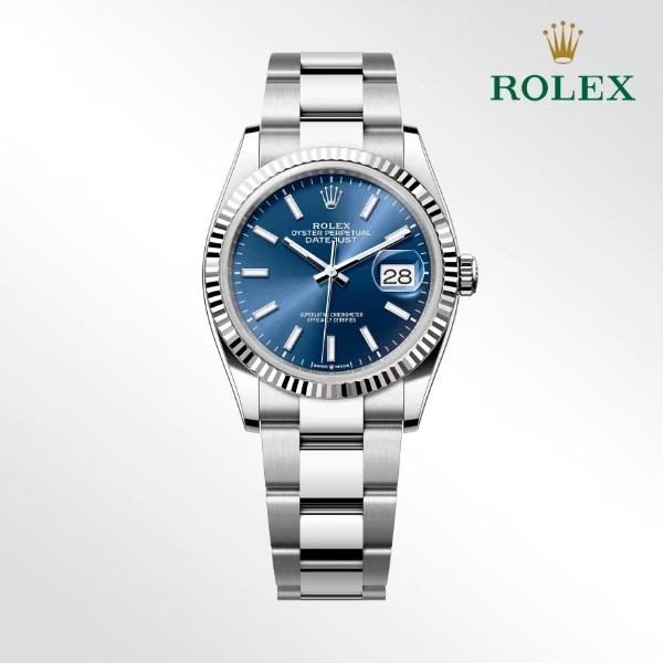 99新 Rolex/劳力士 日志型126234/表径36/公价73100元/蓝盘手表