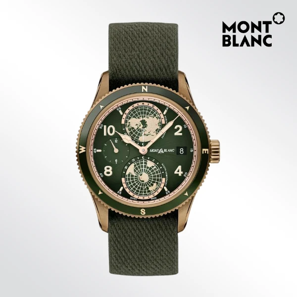 99新 Montblanc/万宝龙 1858青铜/表径42mm/公51000元南北半球表