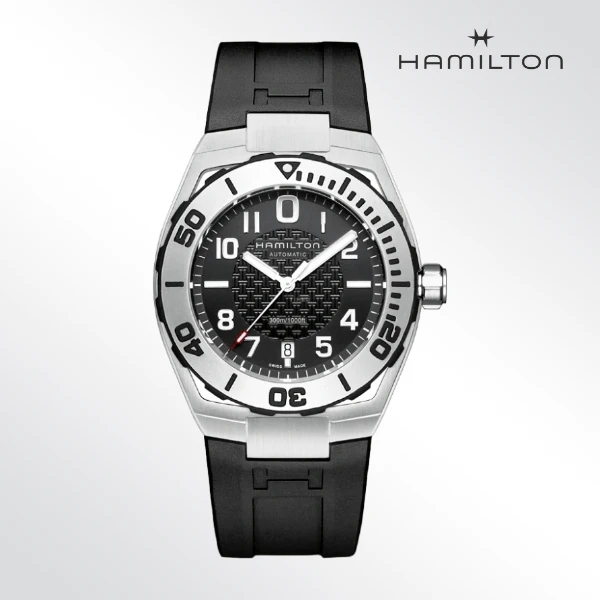全新未使用 Hamilton/汉米尔顿 魔鬼鱼/卡其海军/表径42mm/公9100