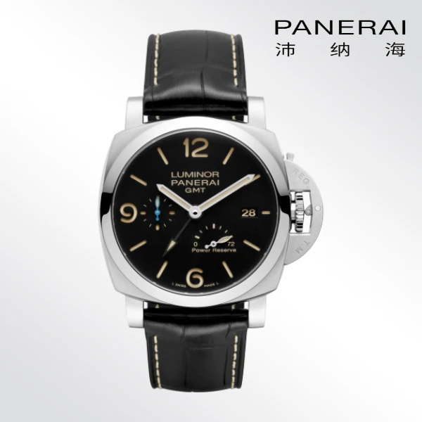 99新 Panerai/沛纳海 庐米诺GMT/表径44mm/公价80600元手表