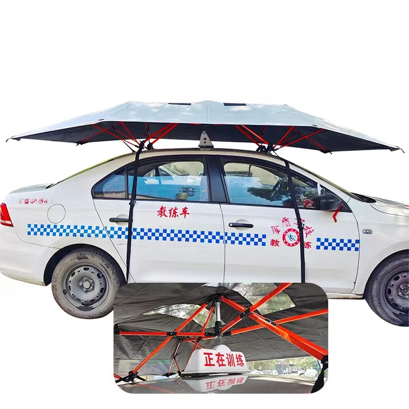 教练车顶灯专用款遮阳伞免拆卸顶灯遮阳棚订帐篷驾校科目二三专用