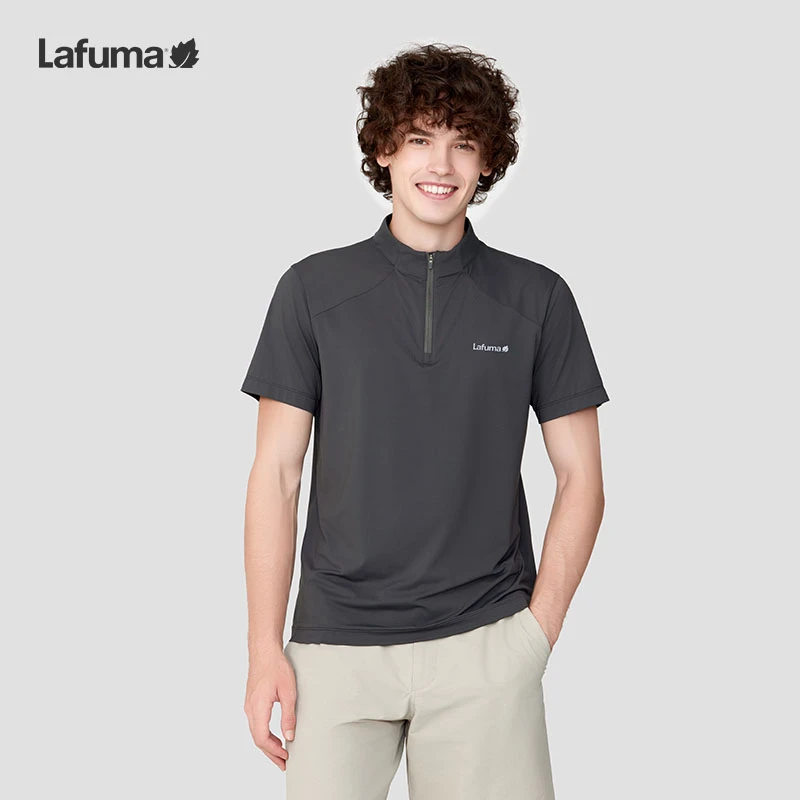 LAFUMA乐飞叶户外半拉链防紫外线UPF40+短袖男Polo速干LMTS4BS30
