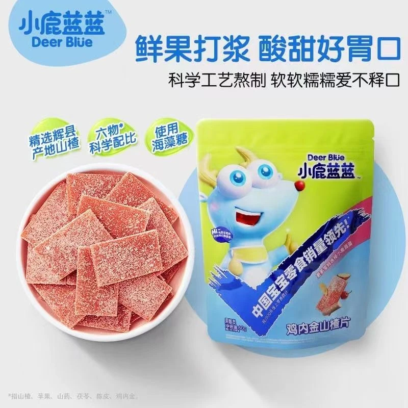 小鹿/蓝蓝雪梨枇杷片山楂片六物片鸡内金山楂片60g儿童休闲零食