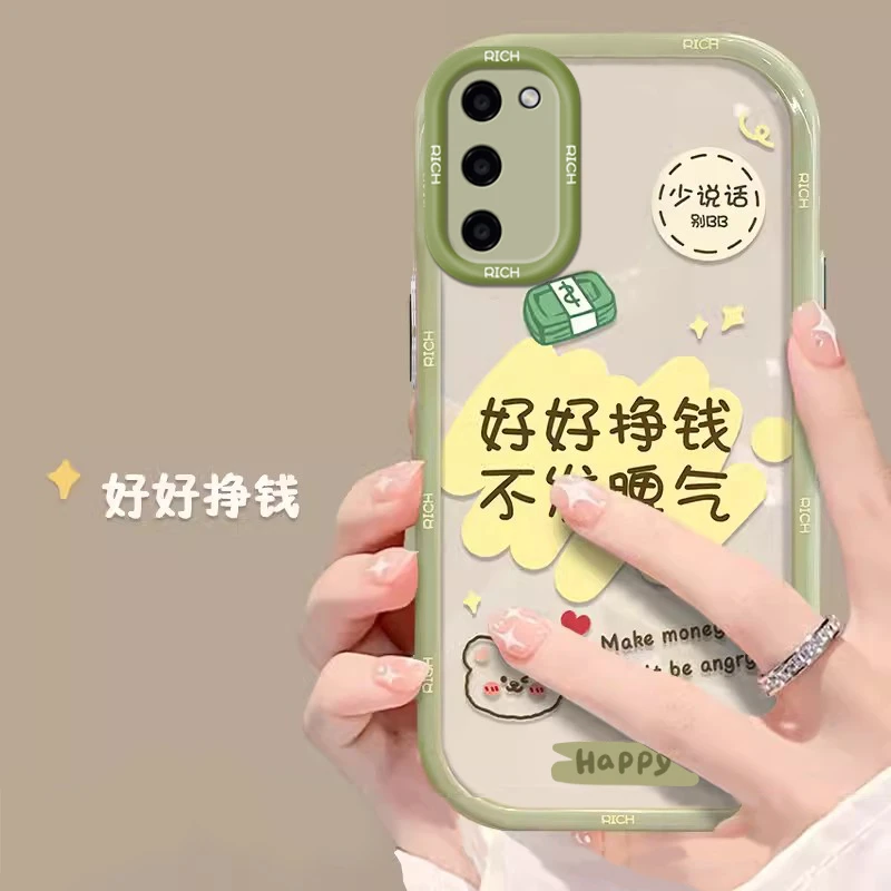 OPPOA55手机壳新款网红透明全包气囊防摔硅胶软壳女创意可爱简约