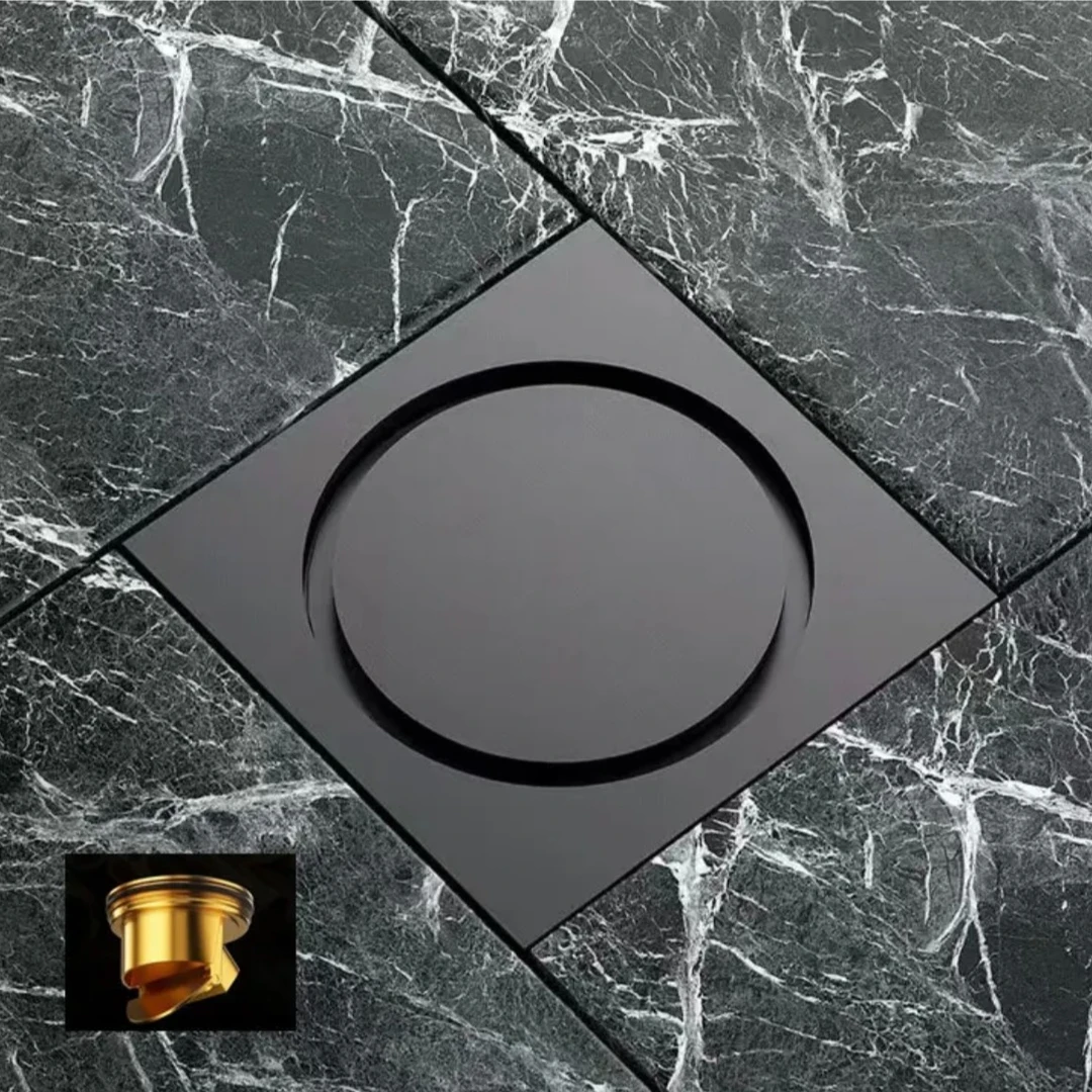 秦铜匠干区隐形专用全铜防虫防臭防反水厨卫阳台多用地漏加厚防堵