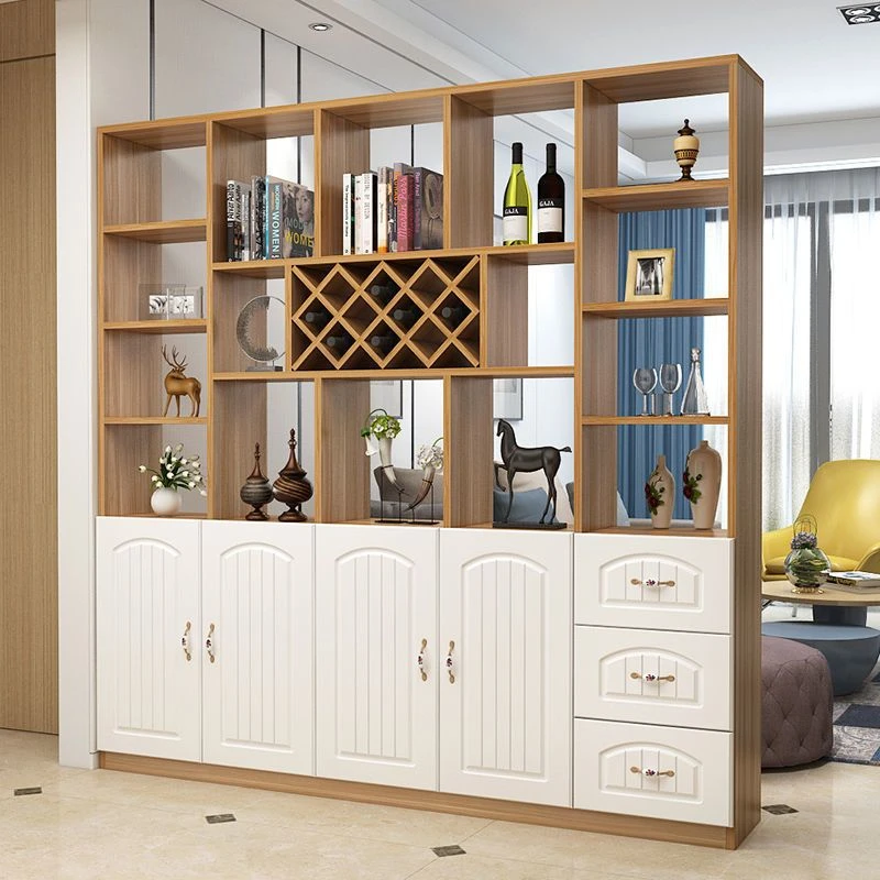 千秋柏态客厅酒柜玄关隔断进门鞋柜一体屏风简约置物架门厅装饰柜