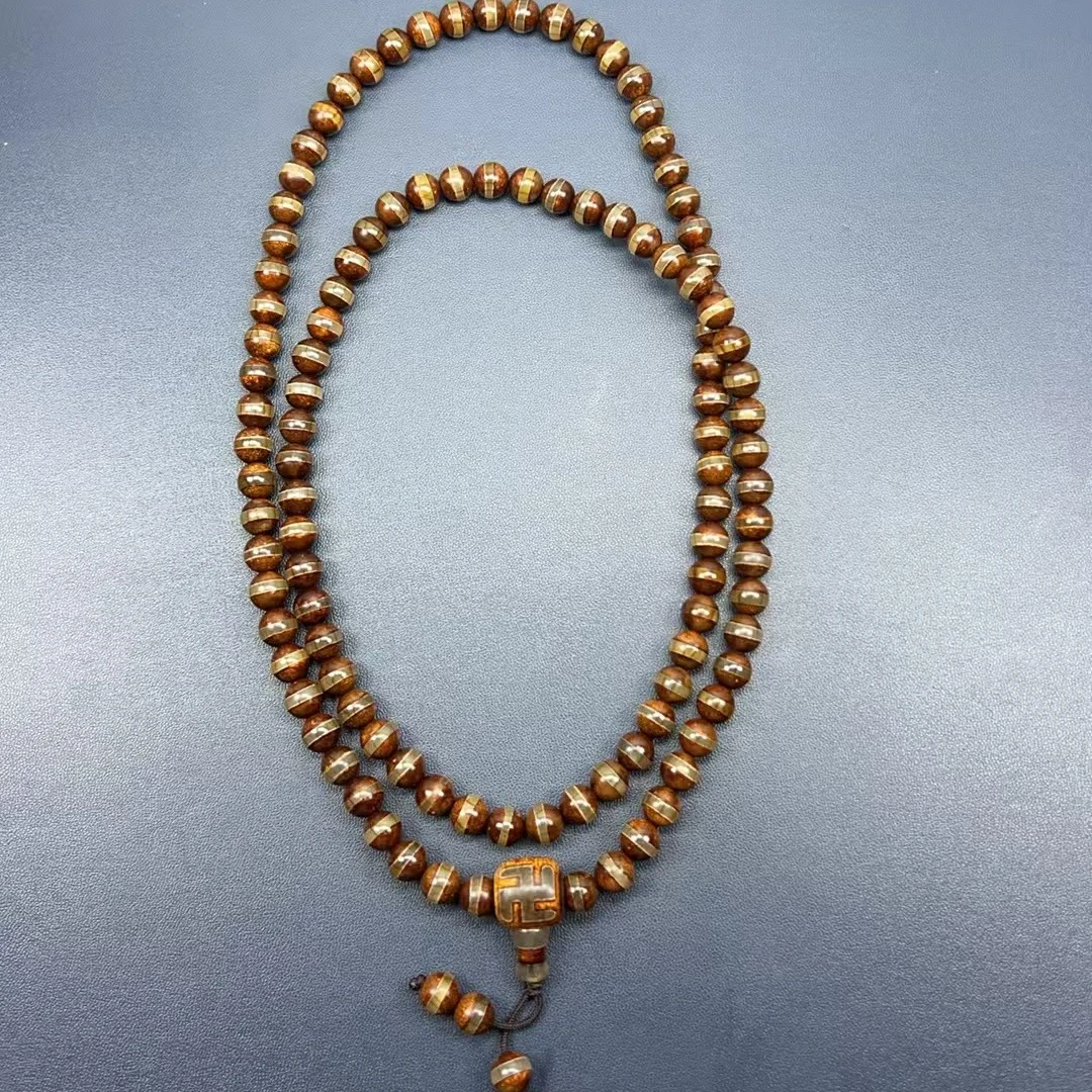 非金属珐琅项链 藏式经典108粒项链