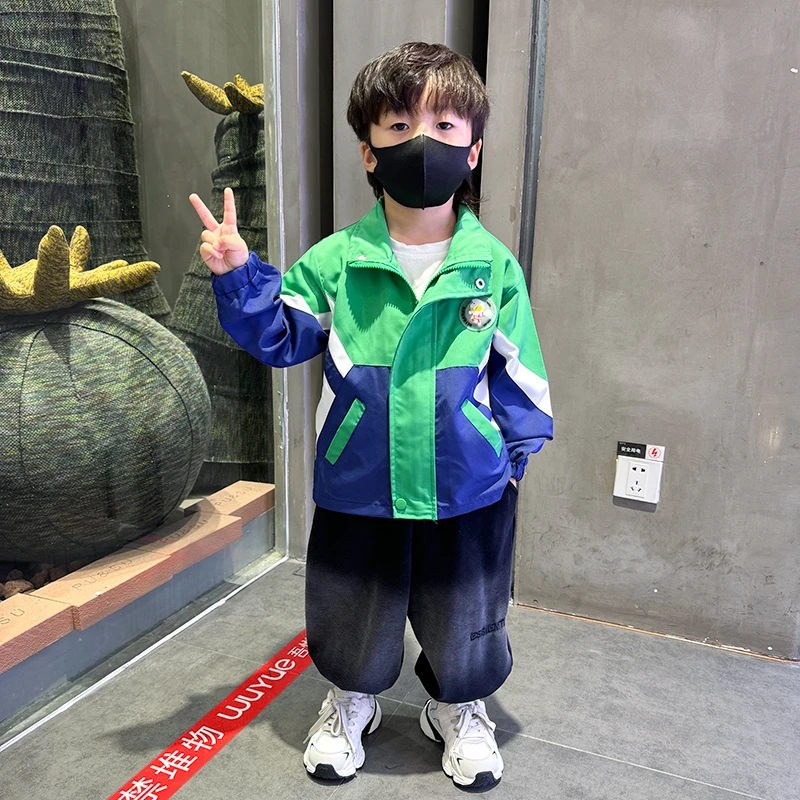 奥特曼童装男童秋装外套2024新款洋气宝宝春秋季连帽上衣儿童痞帅