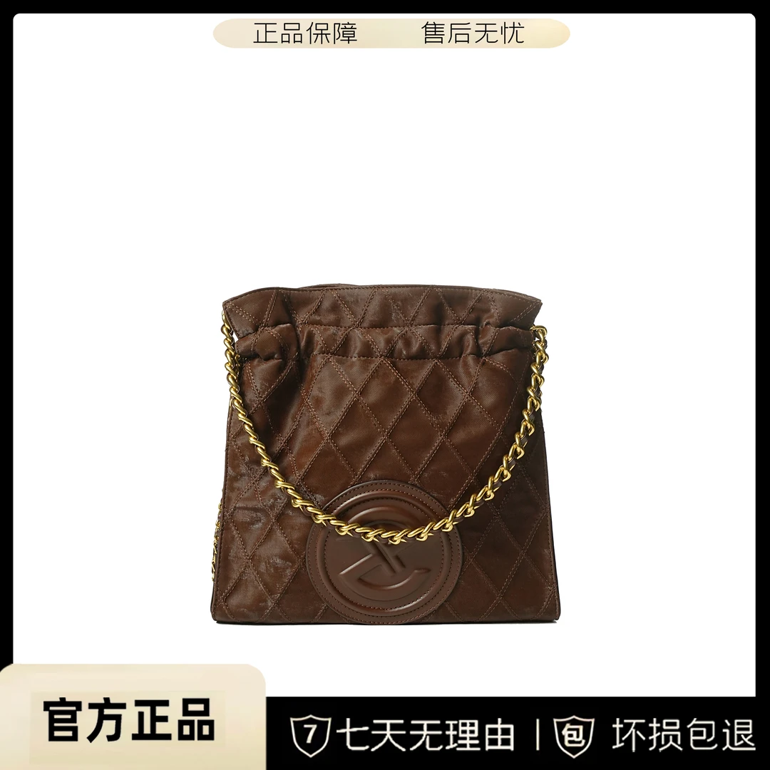 BV&BP新款垃圾袋时尚丝绒单肩斜挎女包KF1314-2761-丝绒棕