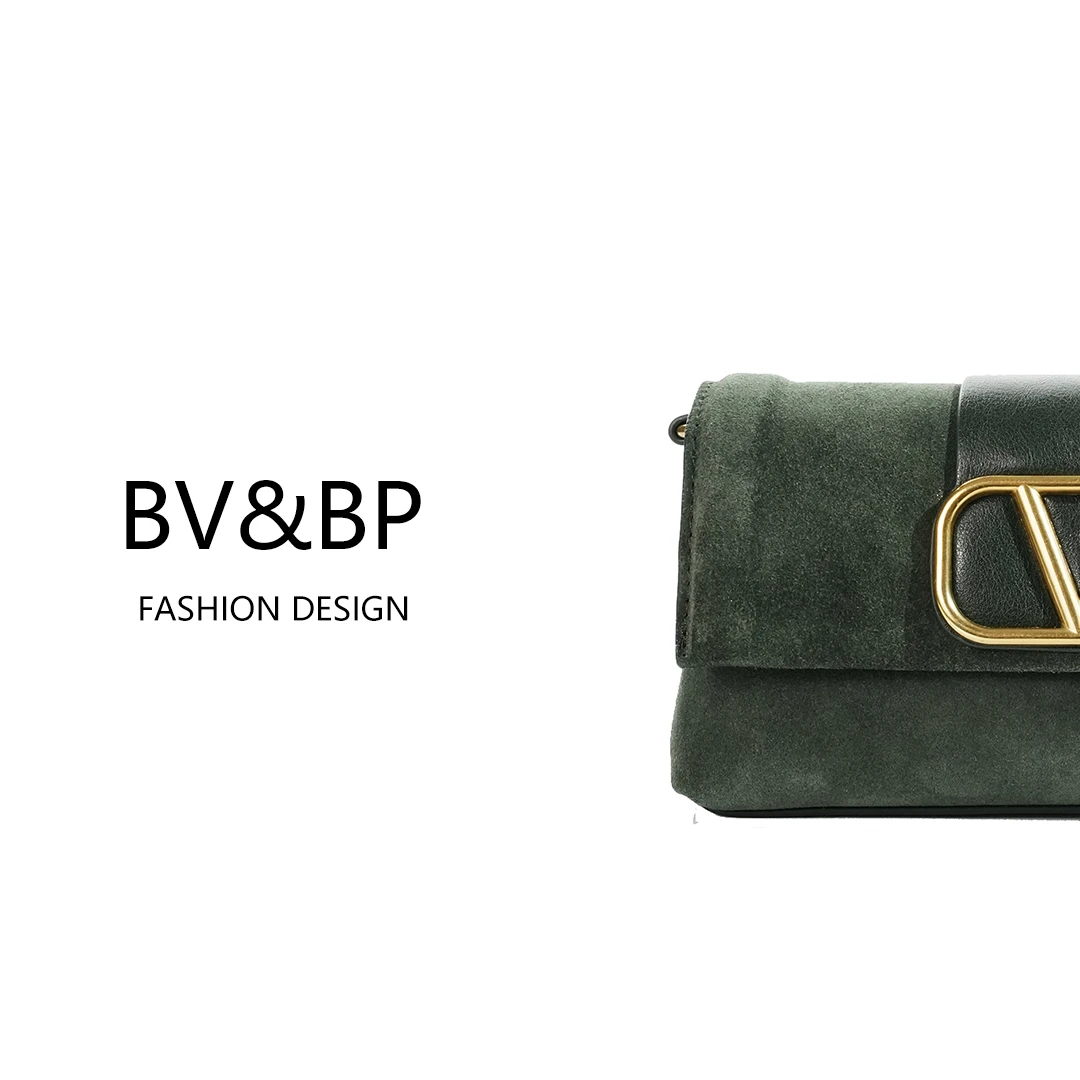 BV&BP新款设计师腋下小众时尚单肩斜挎女包BV8560-绿色