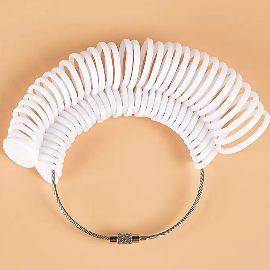 非金属硅胶戒指 戒圈测量精准港码方便测量指环工具