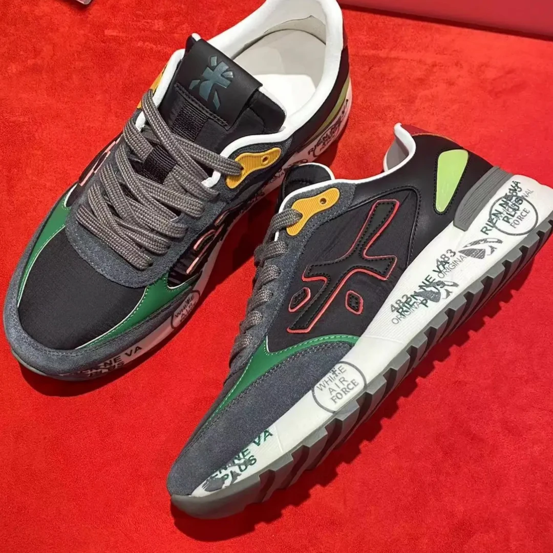 瓯货高端斯丹sidan低帮品牌男鞋新款百搭厚底休闲鞋鞋子潮流米字