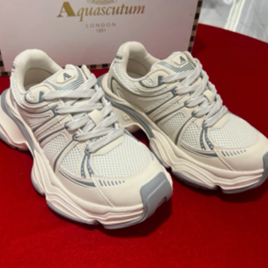 Aquascutu雅阁狮丹-英国25新款设计款时尚潮流休闲老爹鞋男士百搭