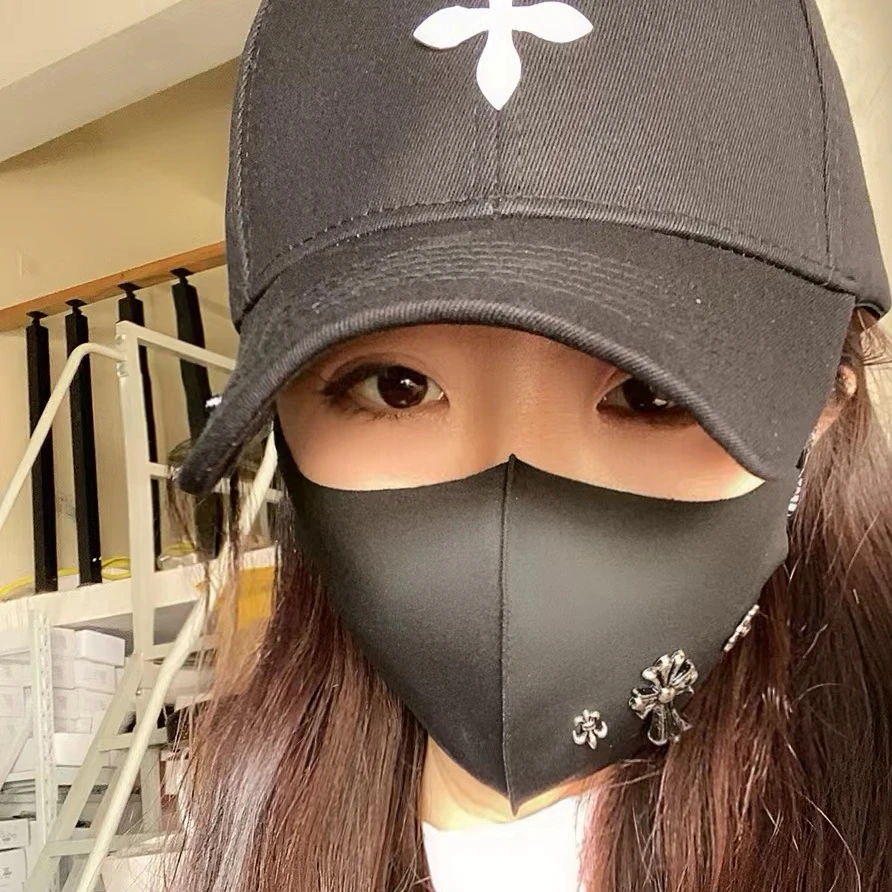 可调节冰丝个性潮流口罩防风透气防晒防尘男女精致时尚可水洗口罩