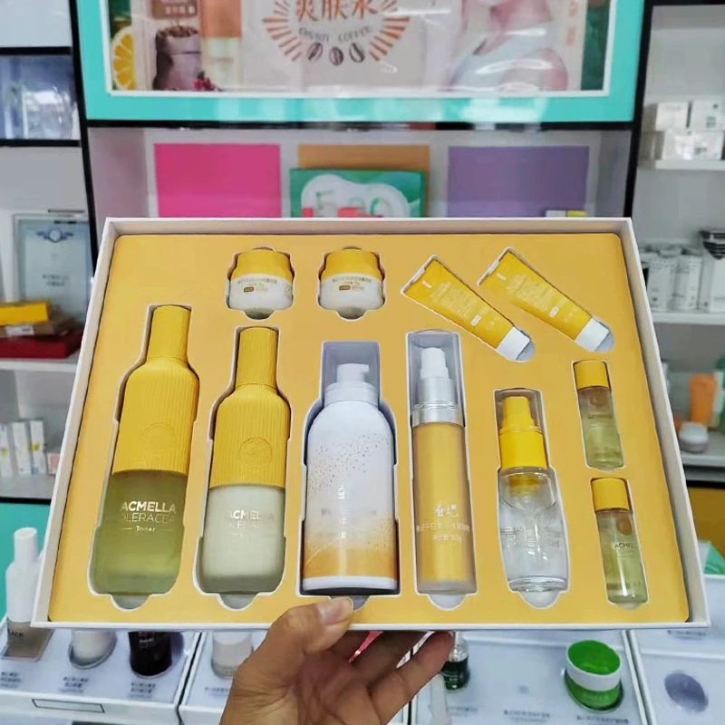春纪千日菊淡纹紧致御龄套装盒护肤洁水乳霜护肤套装