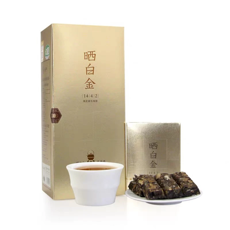 【PPX】1442晒白金紧压陈皮寿眉 条装