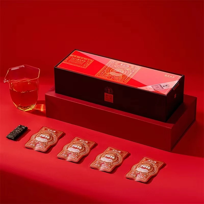 广林福 2014紧压寿眉 经典福鼎老白茶 饼干茶 礼盒装 240g