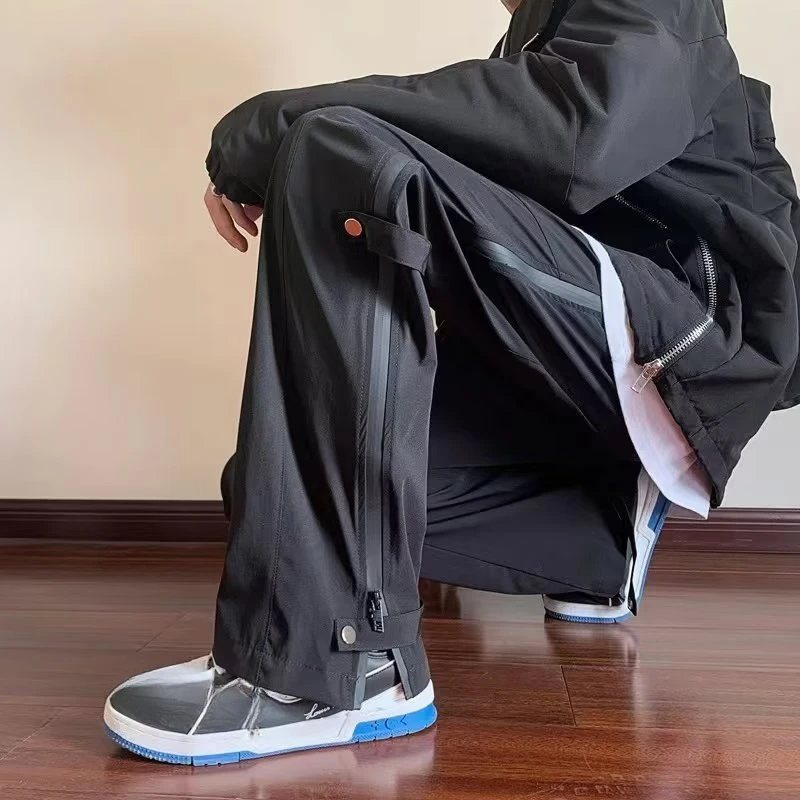 2023冬季爆款高街潮美式机能工装裤男女直筒登山防水防风冲锋机