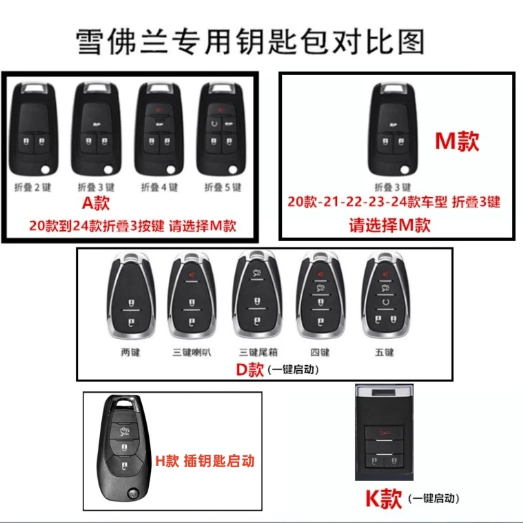 【20号】雪佛兰钥匙套迈锐宝XL科鲁兹科沃兹赛欧探界者科鲁泽创酷