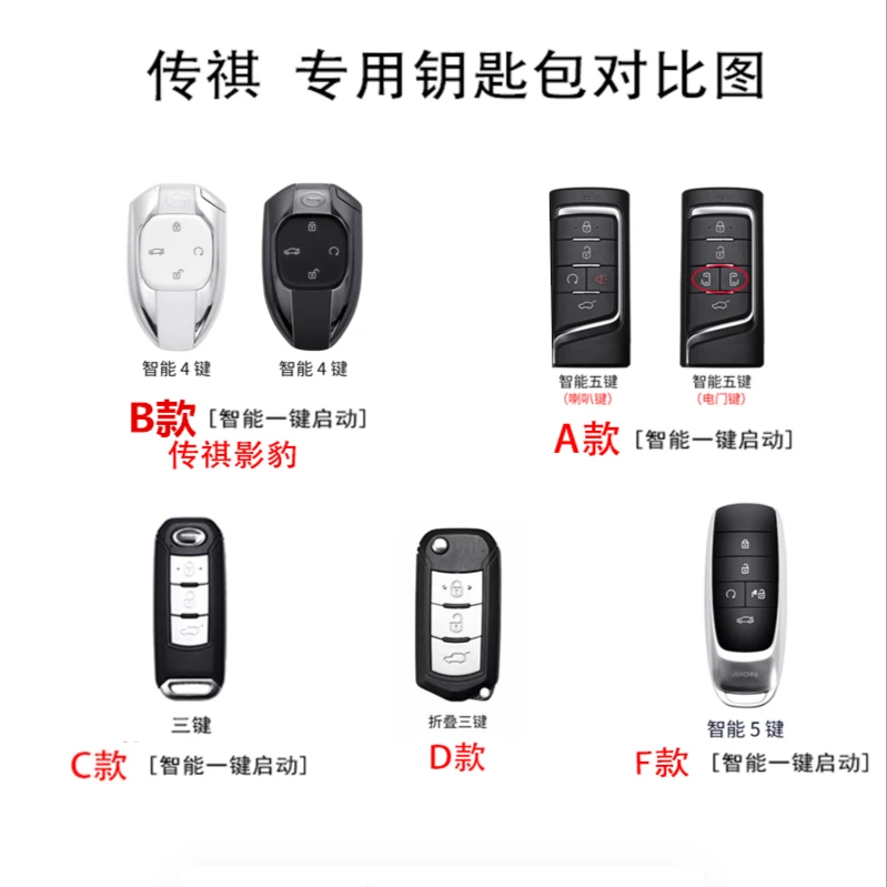 【44号】传祺GS4美观钥匙套影豹GS8GS57GA346汽车GM8包扣gs3m6pro