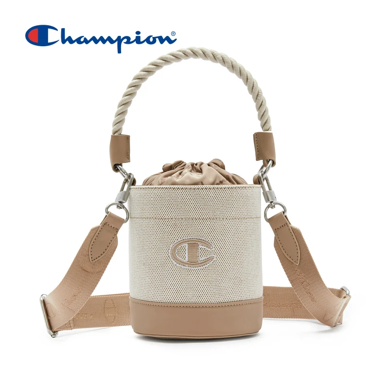 Champion上新春夏单肩时尚潮流水桶包个性百搭小众简约休闲挎包