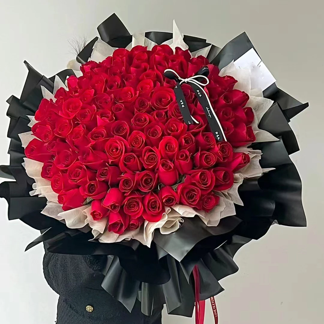 期待是你（99朵红玫瑰花束送爱人送女友礼物求婚表白礼物鲜花小时达同城配送）