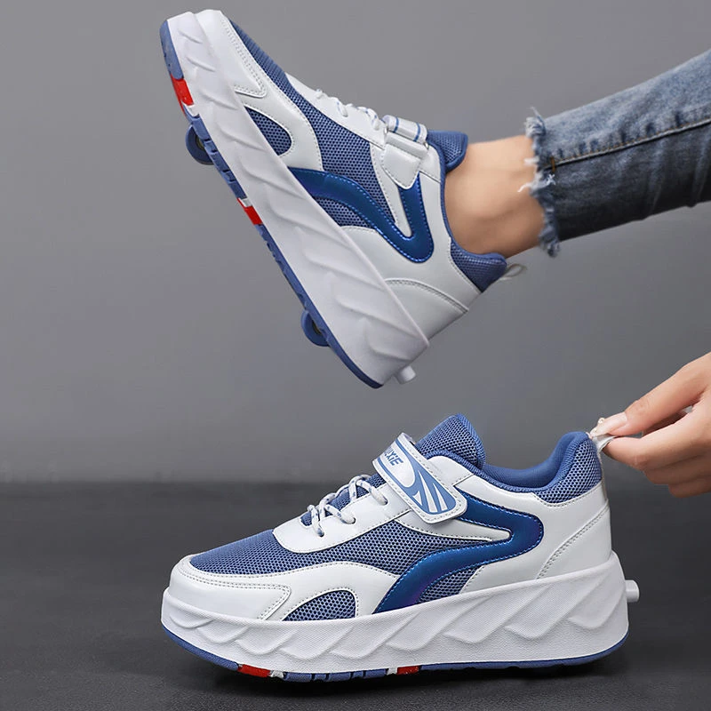 【小扬哥专属】双轮暴走鞋儿童四轮暴走鞋女童男童隐形轮滑鞋充电