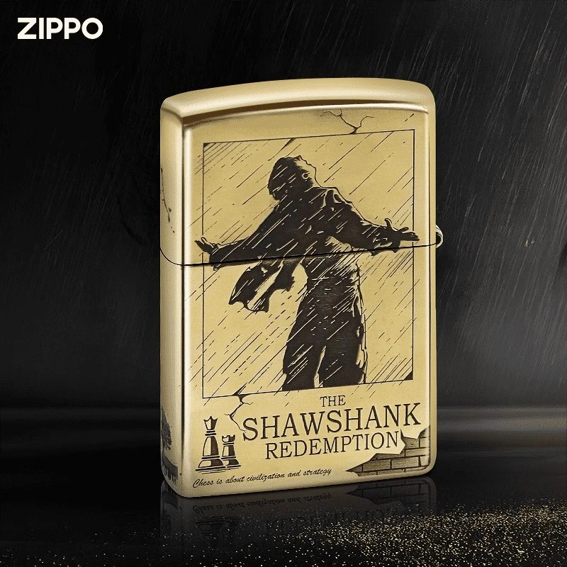 ZIPPO肖申克的救赎 正品芝宝防风煤油火机立体贴章雕刻男送礼收藏