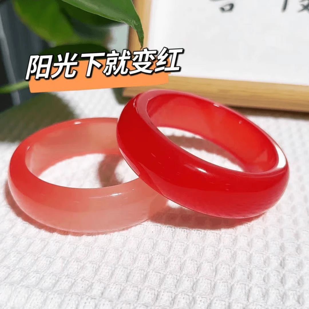 非金属树脂手镯 国庆特惠血沉宝遇光变色手镯气质时尚冰透加宽2,0
