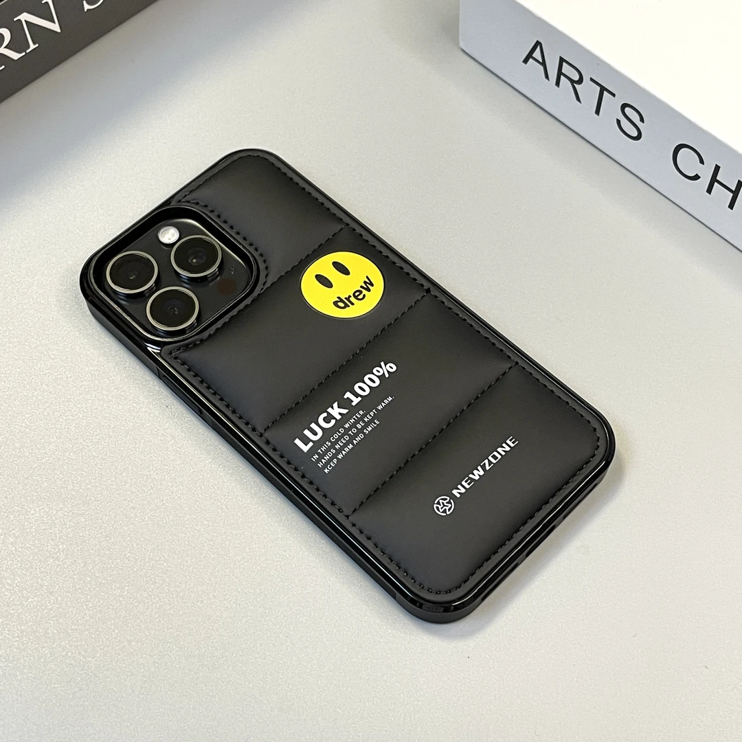 潮牌北面创意羽绒服适用iphone15/14promax苹果14手机壳新款13pro