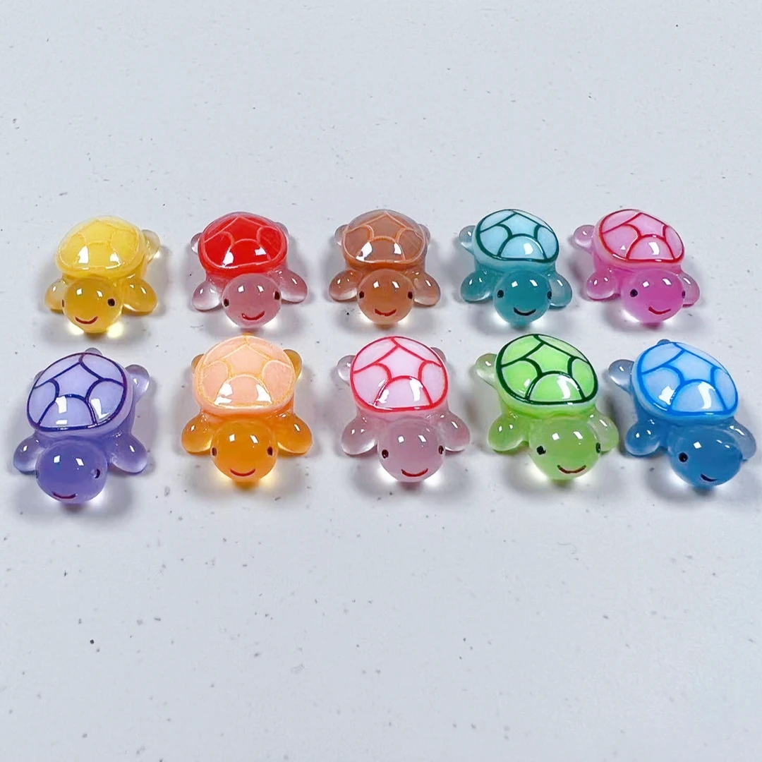 【回家拆】mini龟树脂龟可爱微景观夜光创意手工diy摆件一包3个