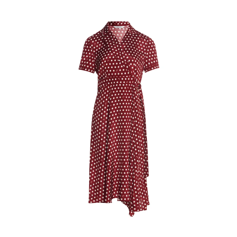 娜尔思灵优雅收腰气质时尚复古法式连衣裙LF05551A8-