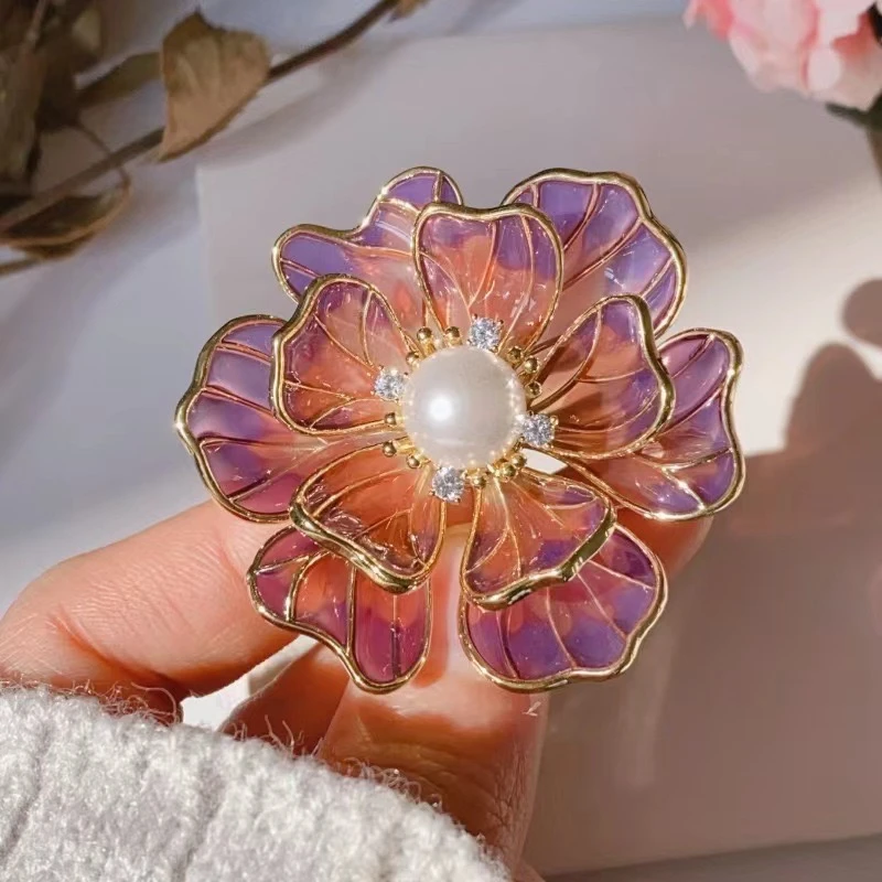 合金胸针 【牡丹花】简约百搭精致优雅高档春夏时尚胸针5024