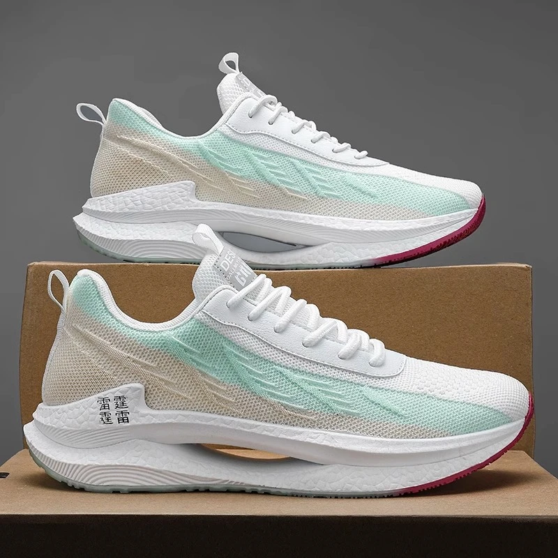 【小扬哥 推荐】运动男鞋秋季鞋子男款飞织网面软底青少年休闲跑步